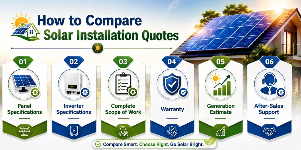how to compare solar installation quotes