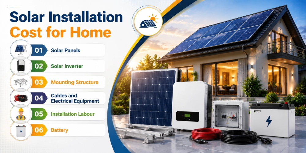 solar installation cost for home