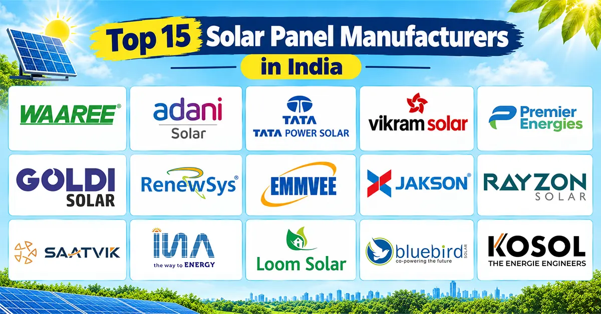 Top 15 Solar Panel Manufacturers in India