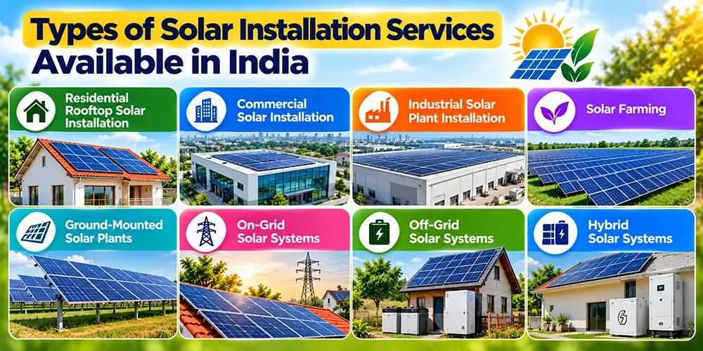 Types of Solar Installation Services Available in India